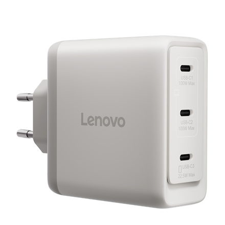 Lenovo Multi-port USB-C 100W GaN Charger, Charger, 100 W