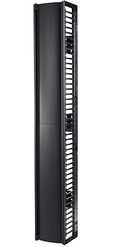 APC Valueline, Vertical Cable Manager For 2 & 4 Post Racks, 84"H X 12"W, Single-Sided With Door