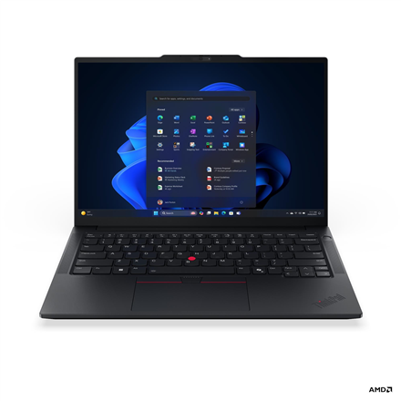 Lenovo ThinkPad E14 G7 AMD, Black, 14 ", IPS, WUXGA, 1920 x 1200 pixels, Anti-glare, AMD Ryzen 7, 250, 16 GB, SODIMM DDR5, Solid-state drive capacity 512 GB, AMD Radeon 780M Graphics, Windows 11 Pro, 802.11ax, Bluetooth version 5.3, Keyboard language English, Keyboard backlit, Warranty 36 month(s), Battery warranty 12 month(s)