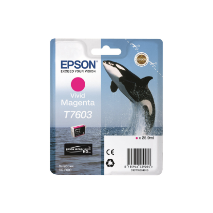 Epson T7603, Ink Cartridge, Vivid Magenta