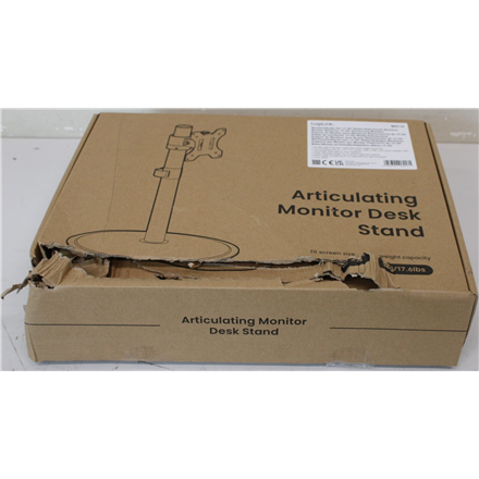 Sale Out. Logilink BP0110 Monitor stand, 17-32", steel, curved screens, Logilink Desk Mount, Tilt, swivel, level adjustment, rotate, 17-32 ", Maximum weight (capacity) 8 kg, Damaged Packaging, Black