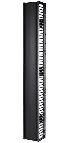 APC Valueline, Vertical Cable Manager For 2 & 4 Post Racks, 96"H X 12"W, Single-Sided With Door