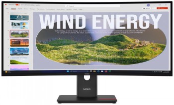 Lenovo 34" T34WD-40 Curved WQHD 21:9 VA 120HZ HDMI/DP/USB-C(100W)/RJ45